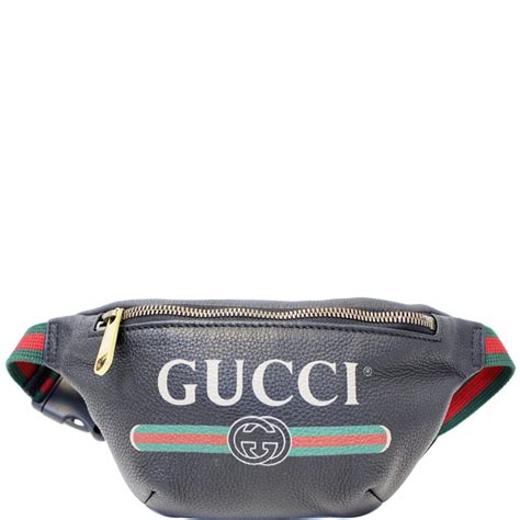 gucci black bumbag|gucci black leather belt bag.